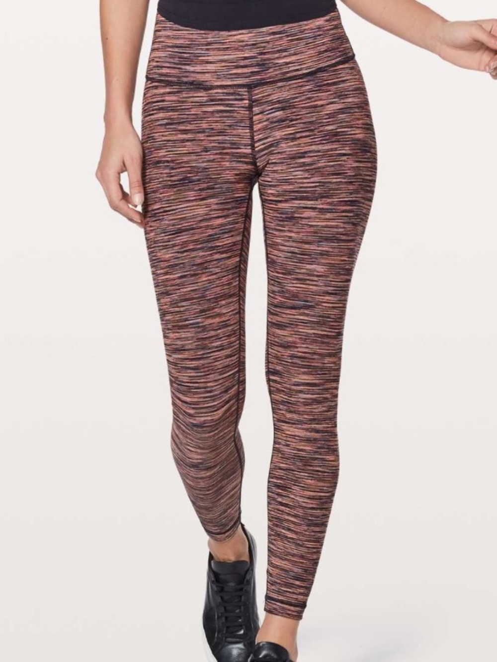 Lululemon Wunder Under High Rise 7/8 Tight Electric Coral